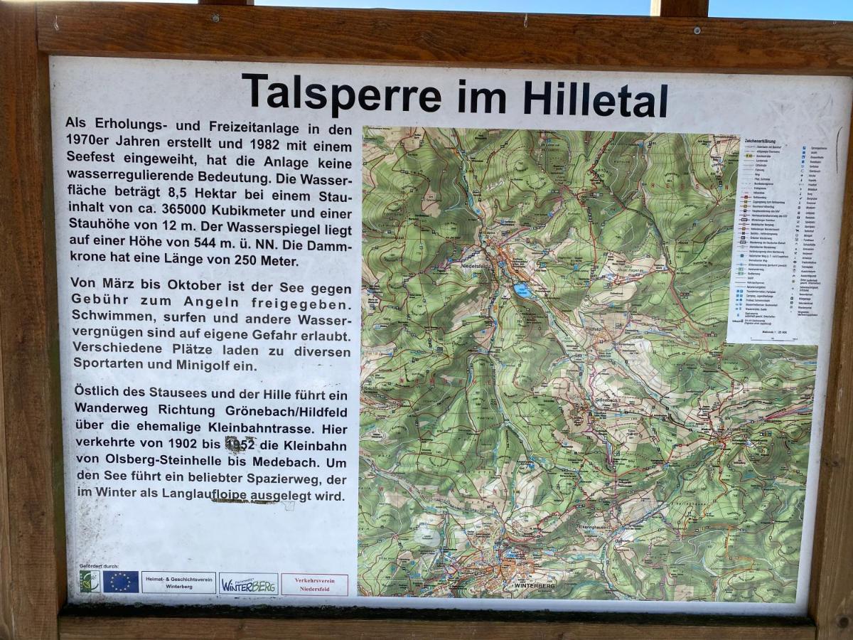 Ferienwohnung Am Hillestausee 빈터베르크 외부 사진